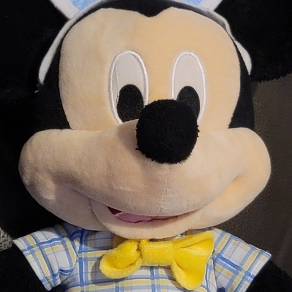 Disney Mickey Mouse Easter 19" Plush with Foam Bunny Ears Rabbit Spring Easter - Picture 11 of 11
